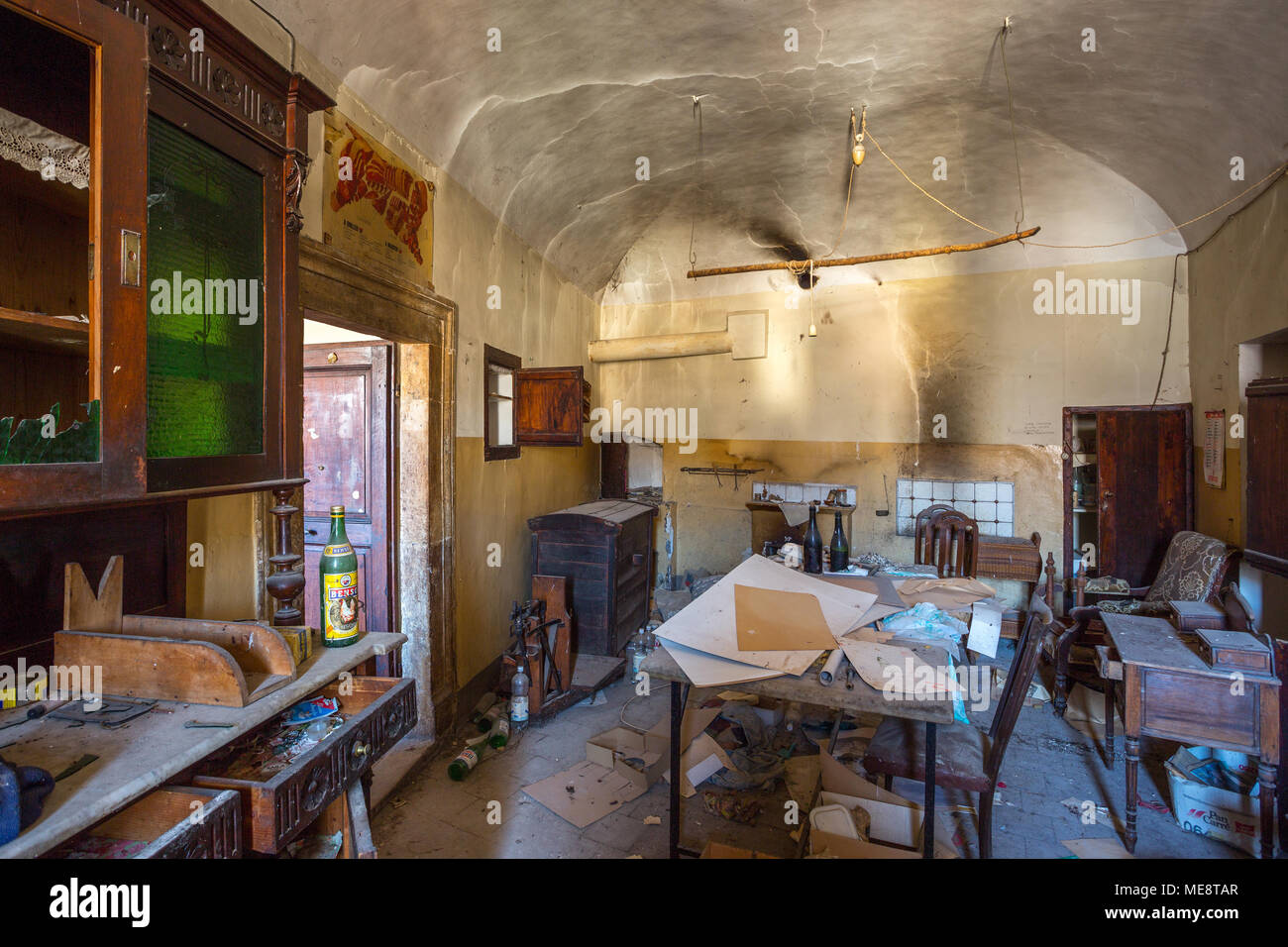 abandoned home. Abruzzo, Italy, Europe Stock Photo