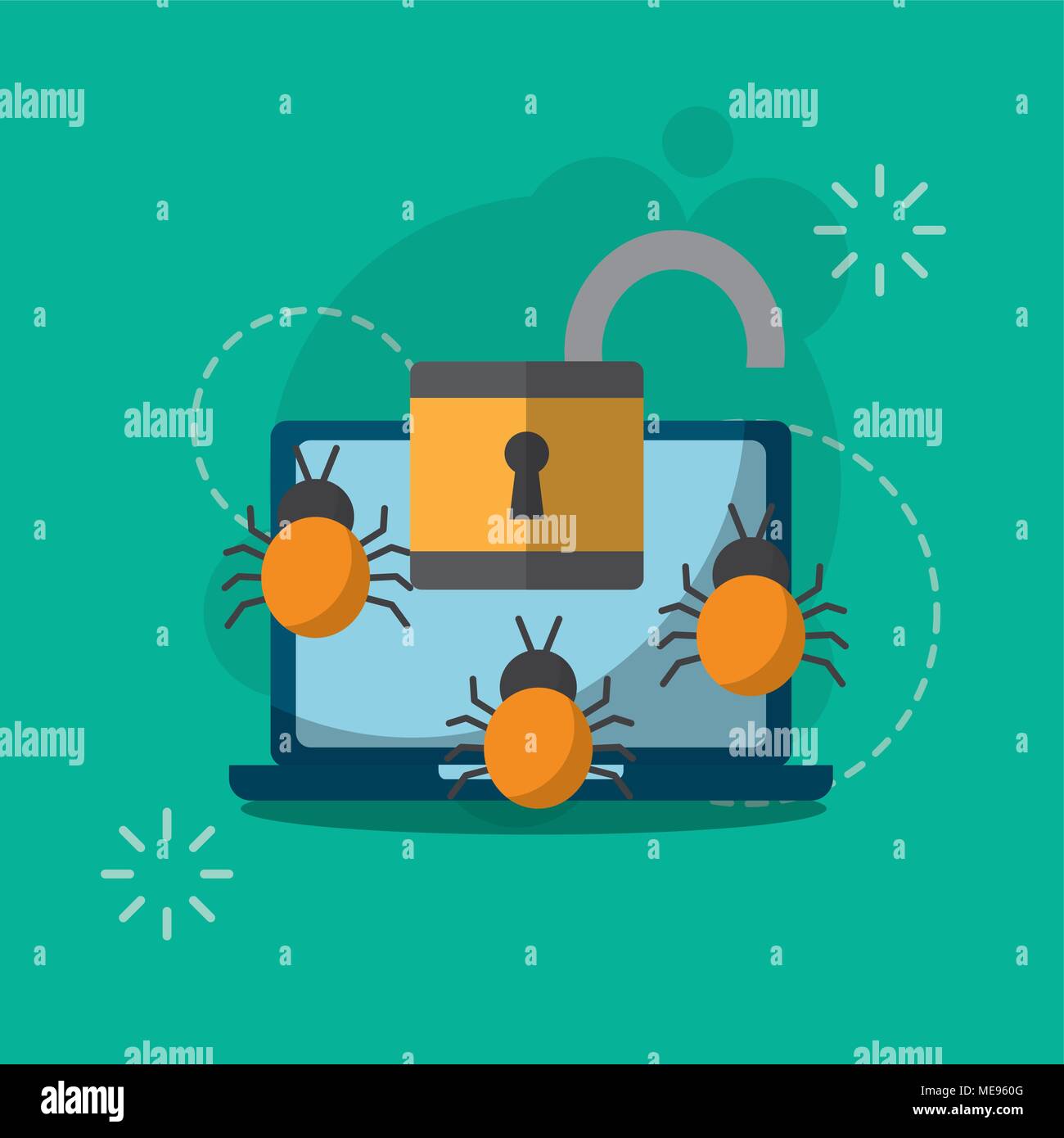 cyber security concept Stock Vector Image & Art - Alamy