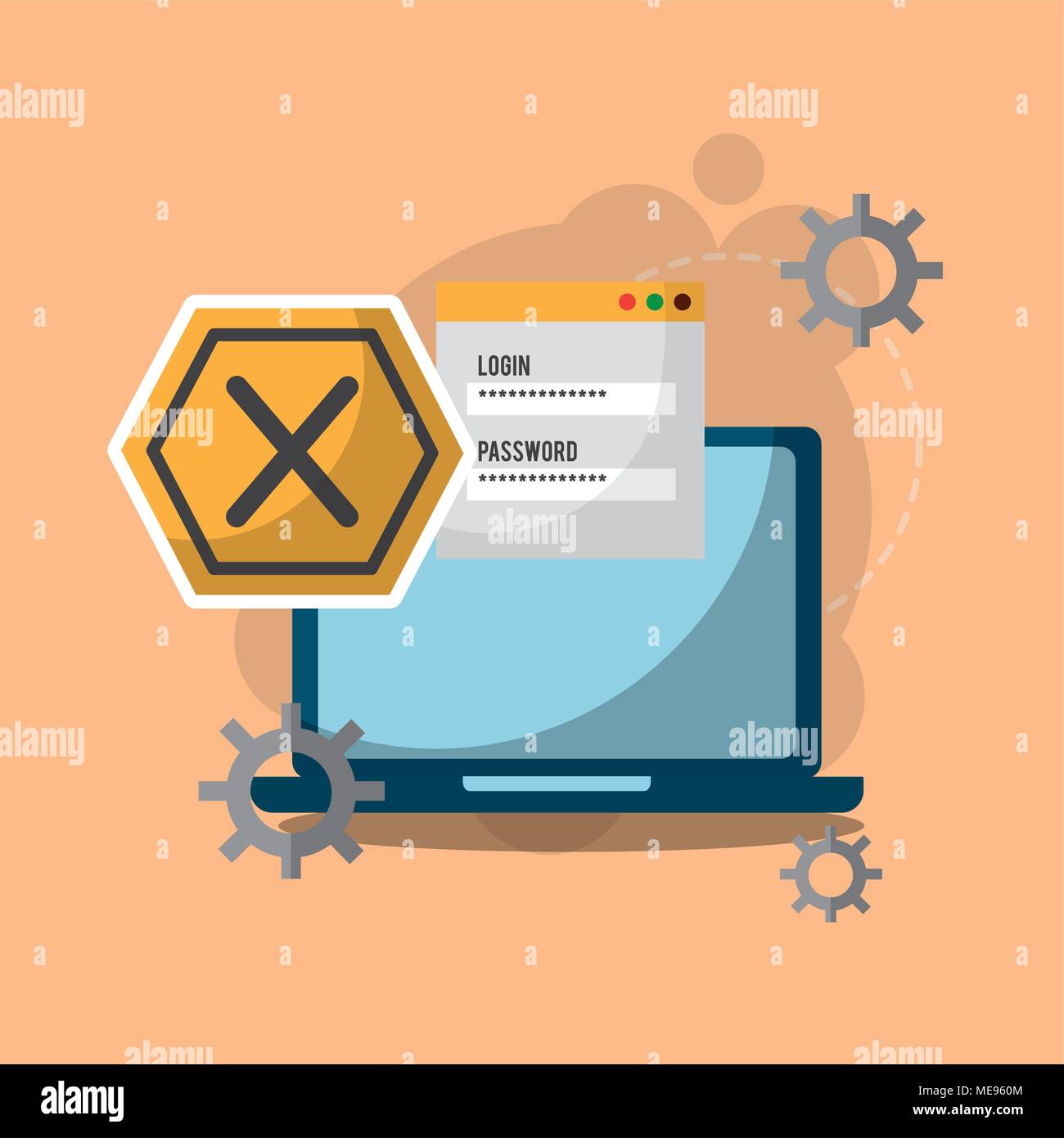 cyber security concept Stock Vector Image & Art - Alamy