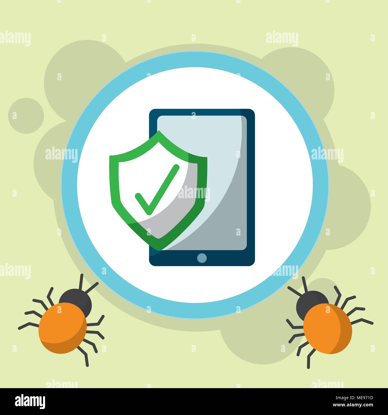 cyber security concept Stock Vector