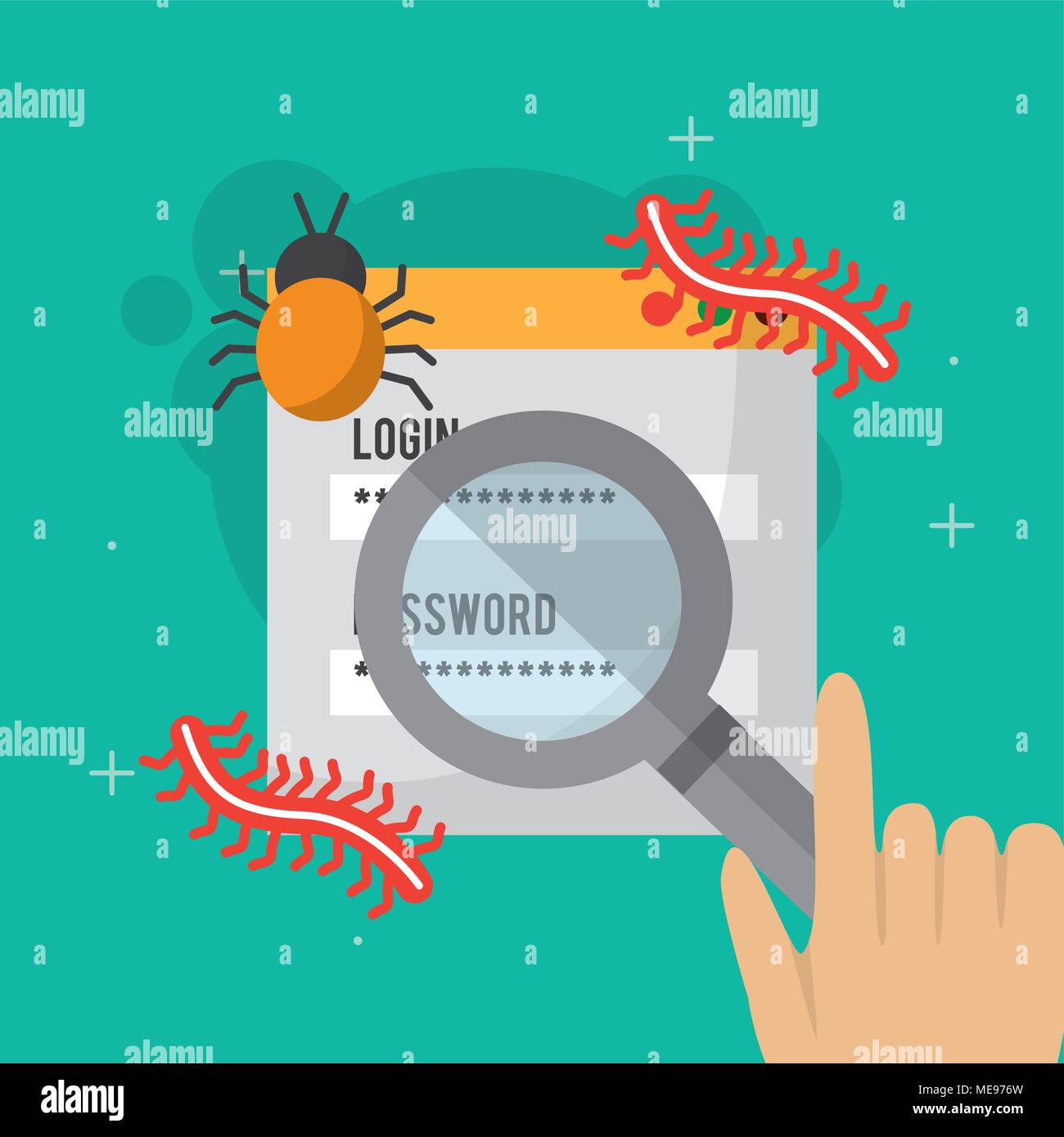 cyber security concept Stock Vector Image & Art - Alamy