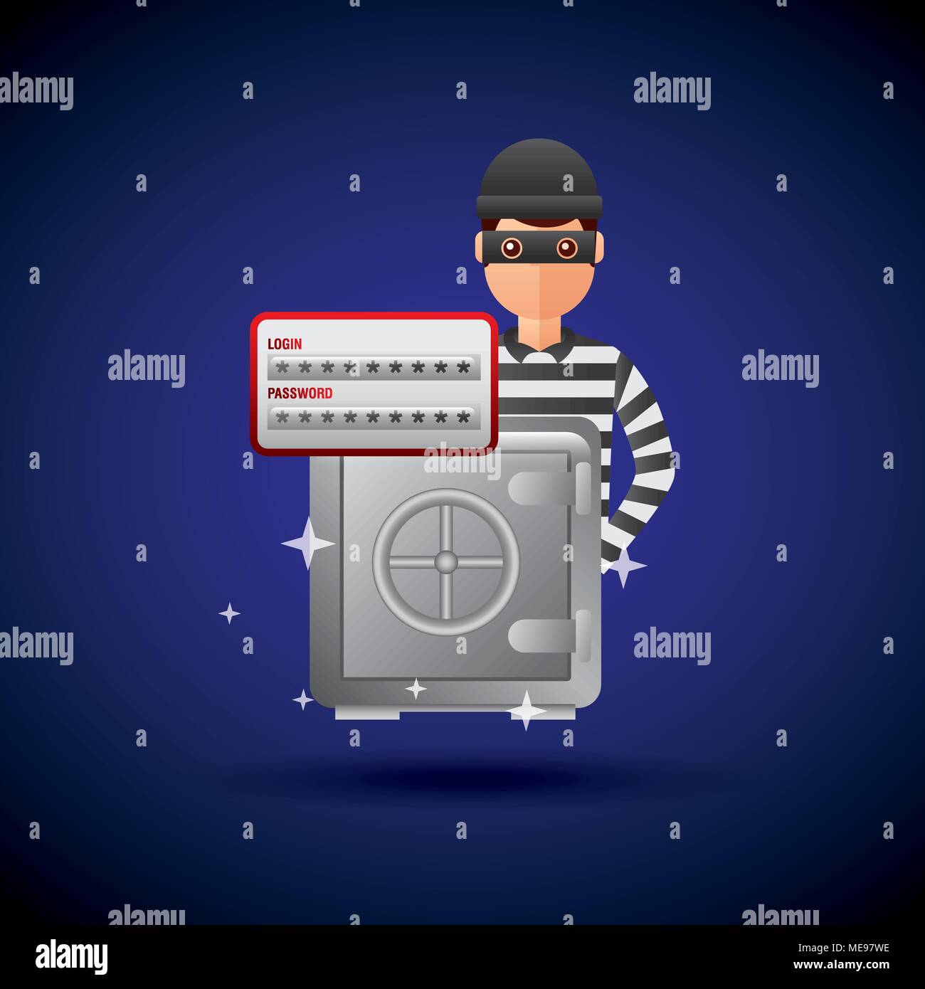 cyber security concept Stock Vector Image & Art - Alamy