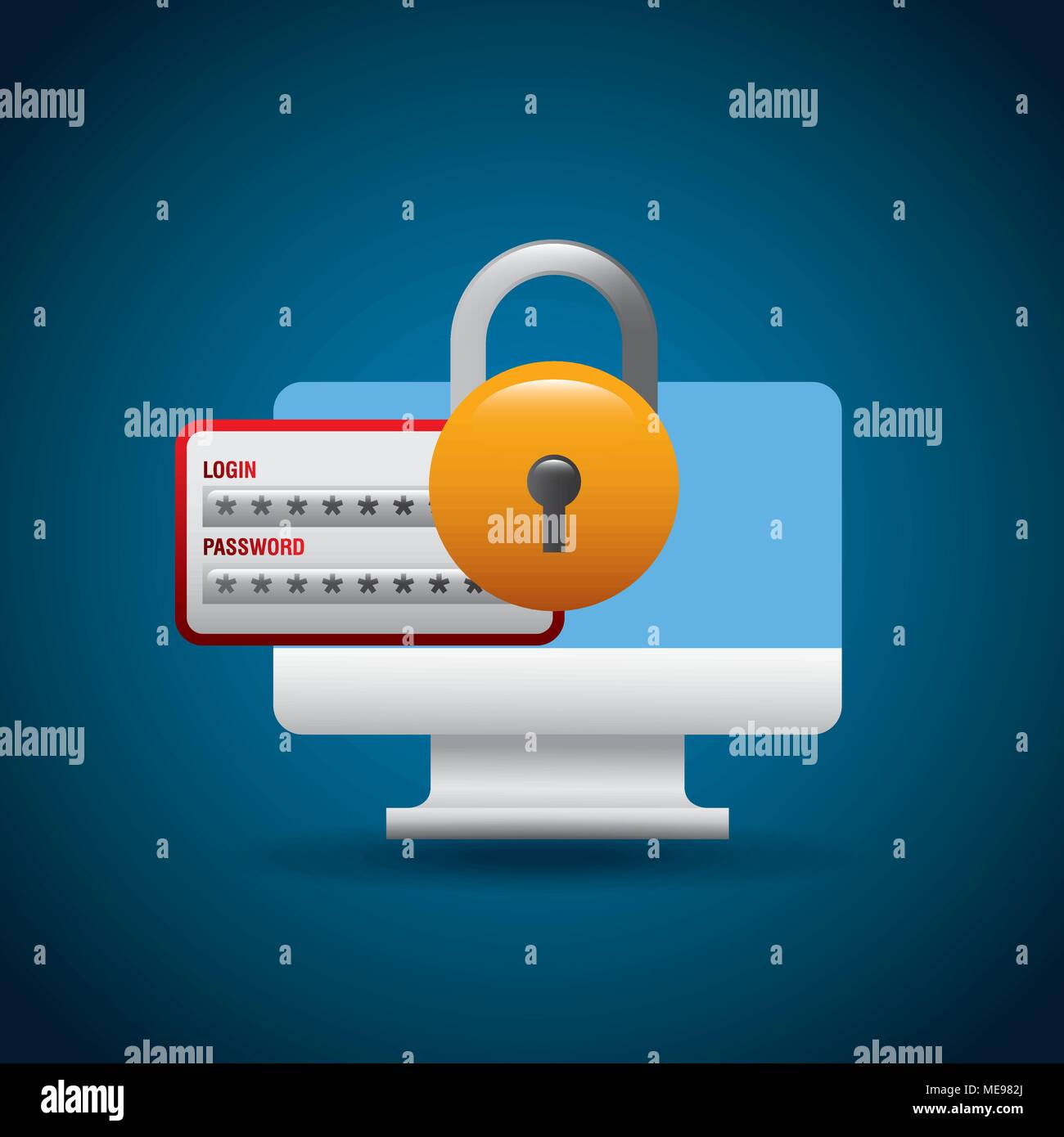 cyber security concept Stock Vector Image & Art - Alamy