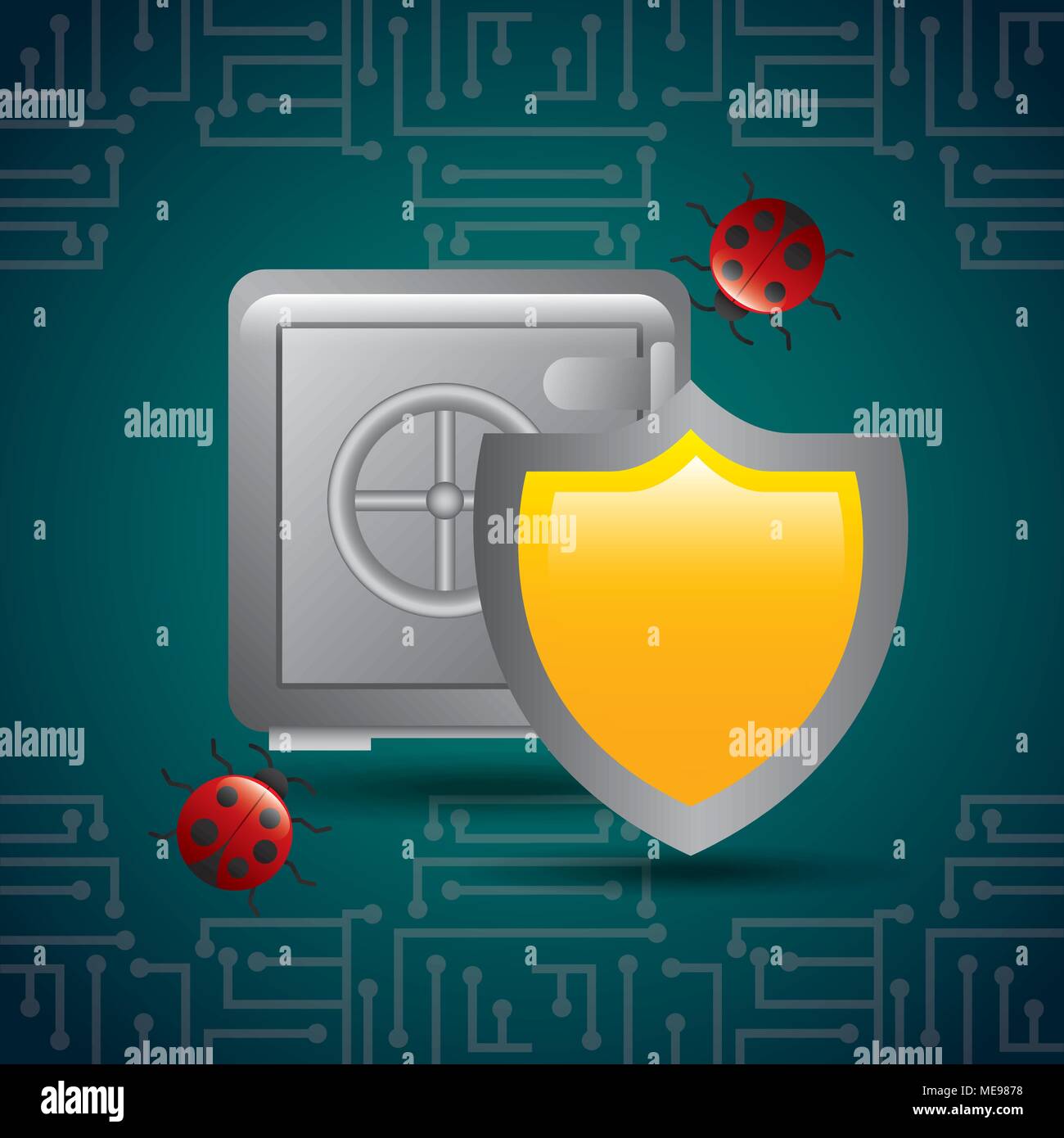cyber security concept Stock Vector Image & Art - Alamy