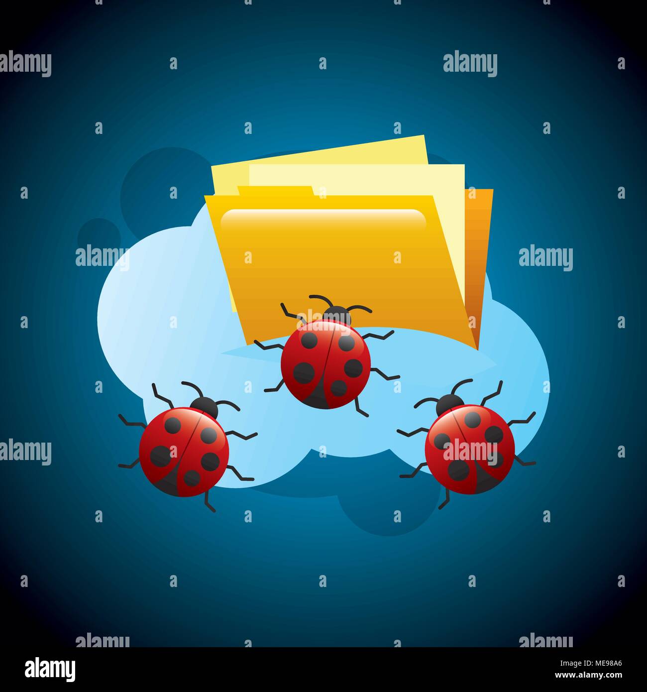 cyber security concept Stock Vector