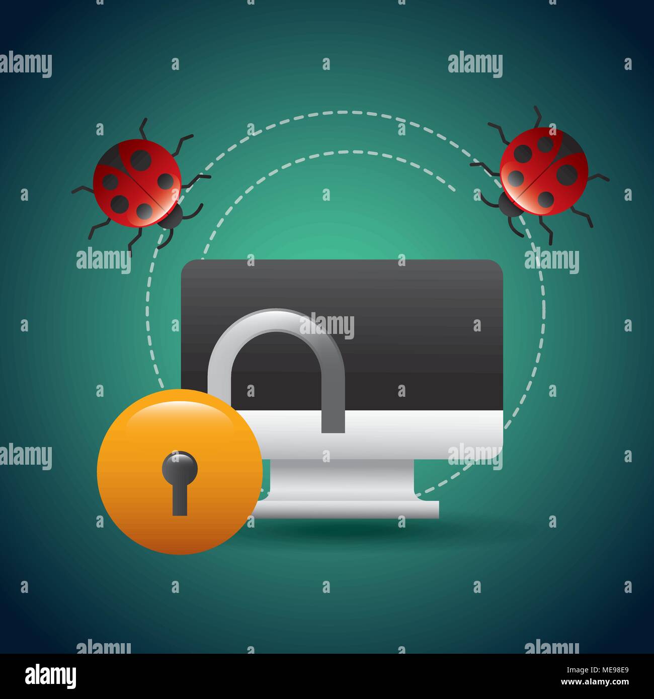 cyber security concept Stock Vector Image & Art - Alamy