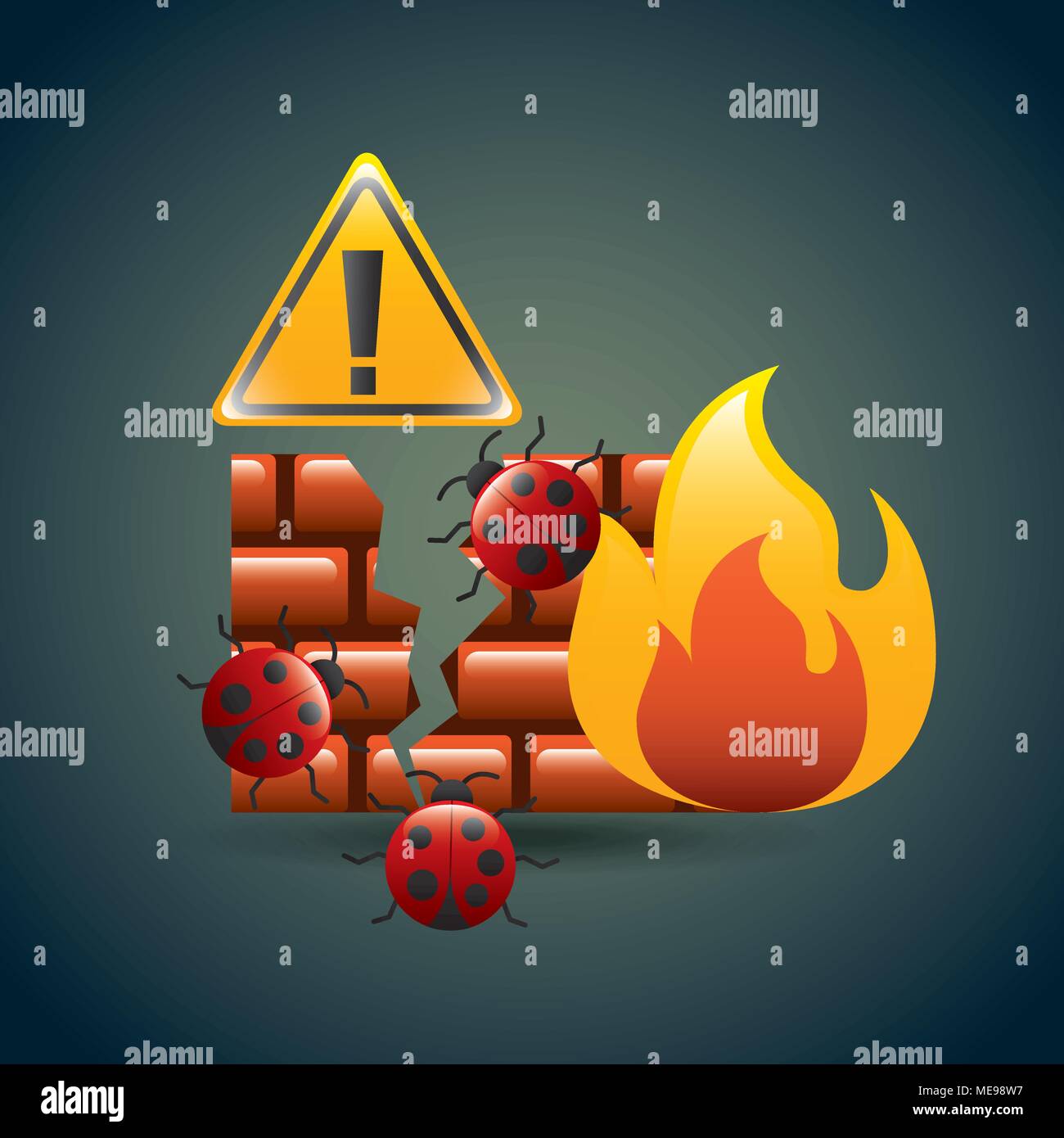 cyber security concept Stock Vector Image & Art - Alamy