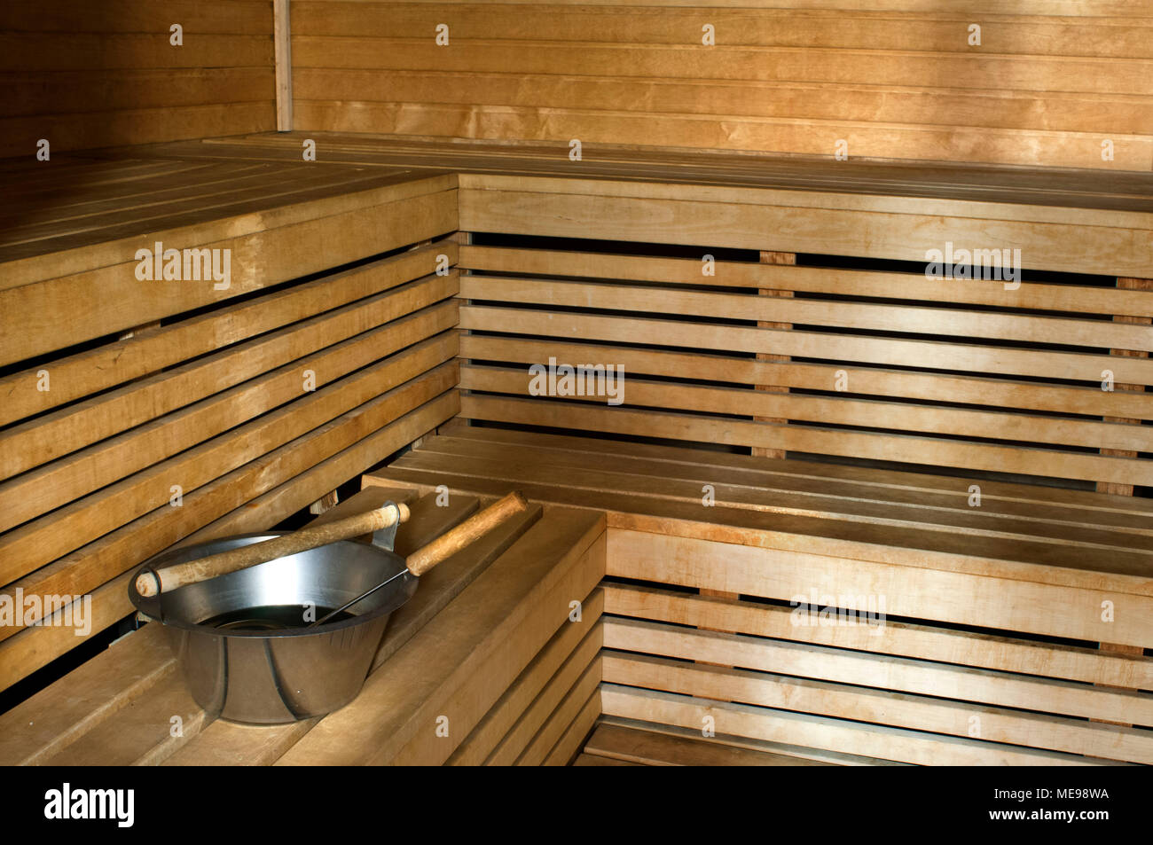 Inside a sauna in Best Western Premier Hotel Katajanokka, Helsinki, Finland  Stock Photo - Alamy