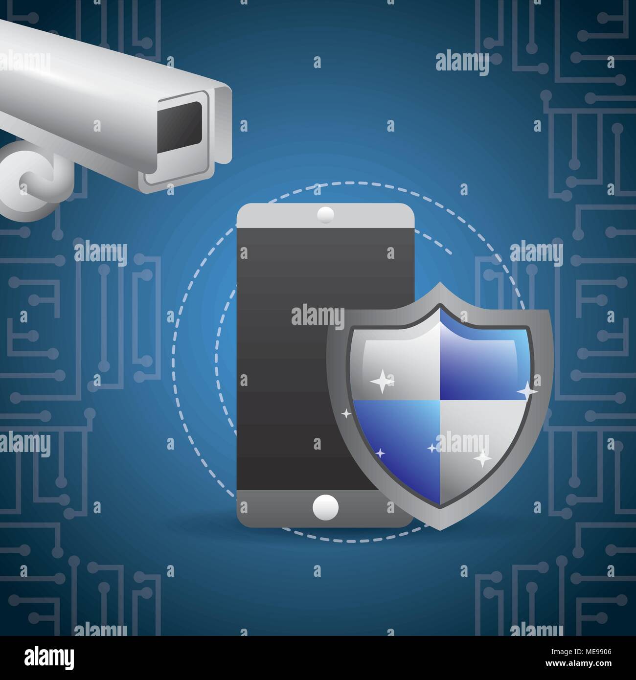 cyber security concept Stock Vector Image & Art - Alamy