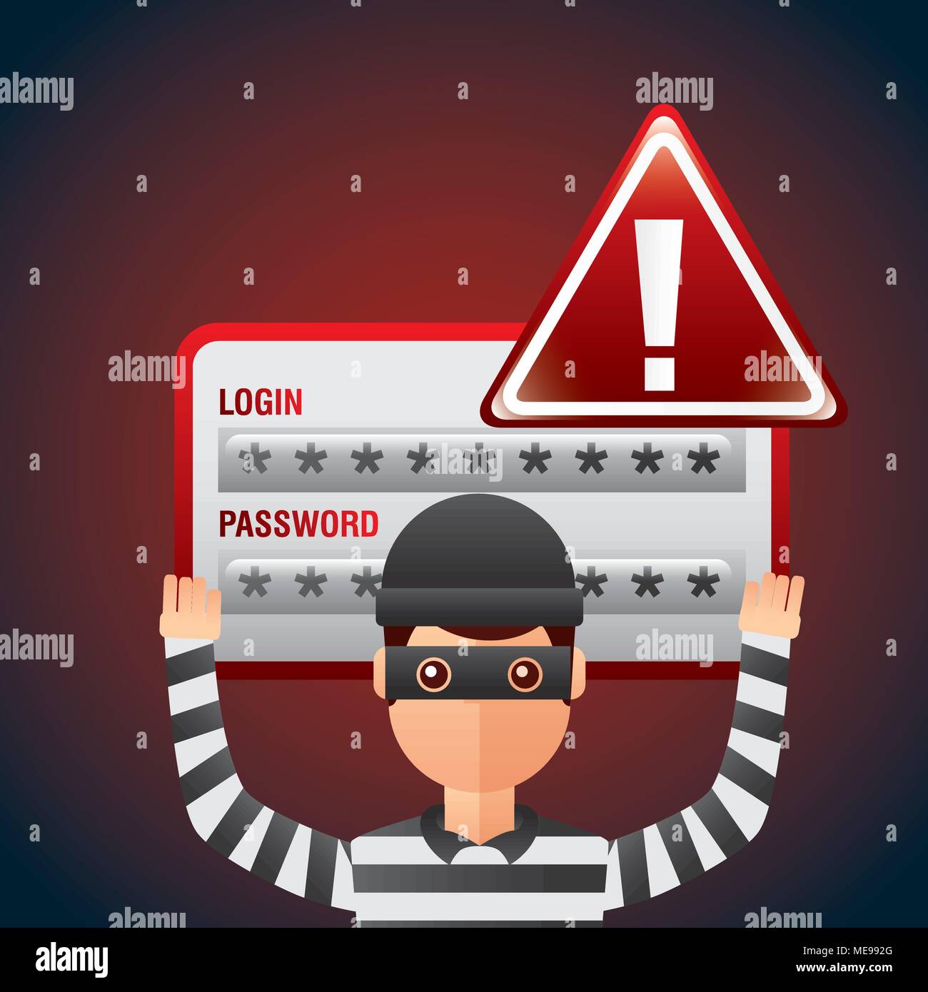 Cyber Security Concept Stock Vector Image & Art - Alamy