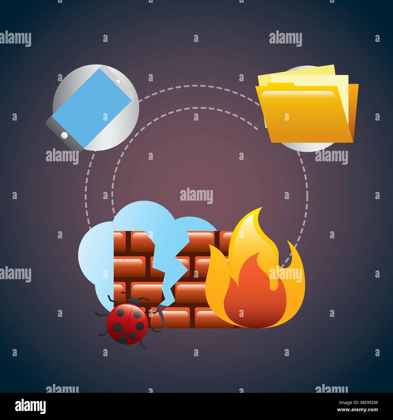 cyber security concept Stock Vector Image & Art - Alamy