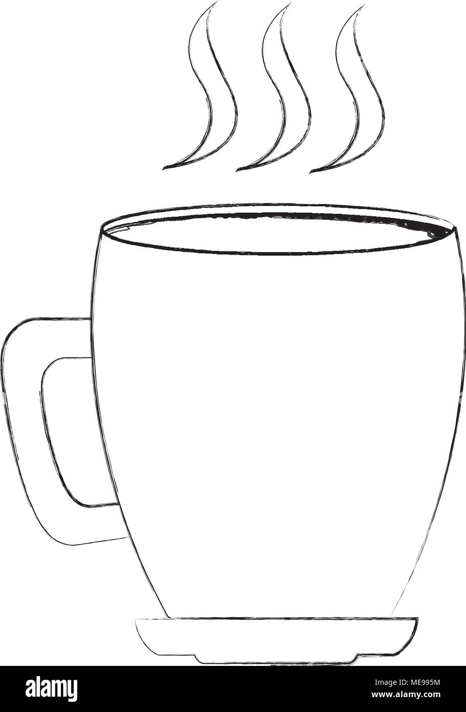 hot beverage fresh coffee cup Stock Vector Image & Art Alamy