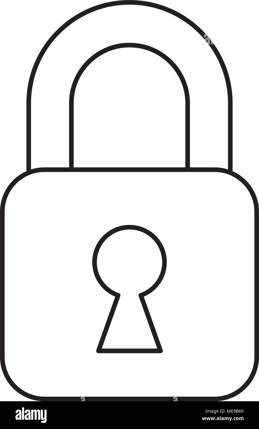 cyber security padlock protection data information Stock Vector Image ...