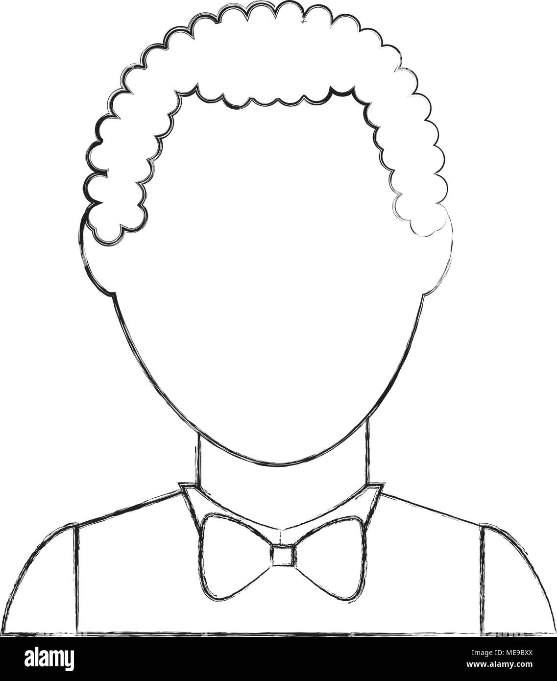 Cartoon man wearing bow tie hi-res stock photography and images - Alamy