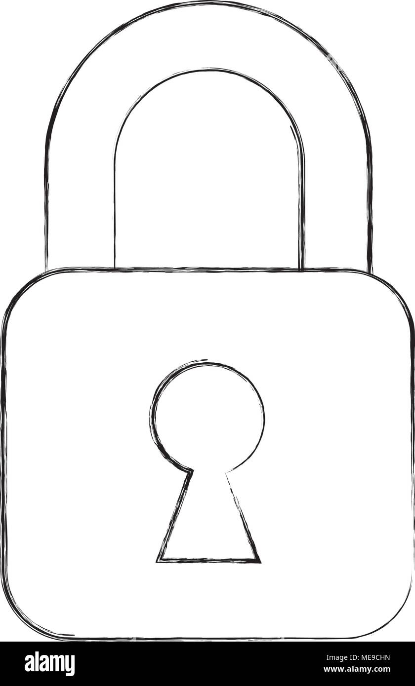 cyber security padlock protection data information Stock Vector Image ...