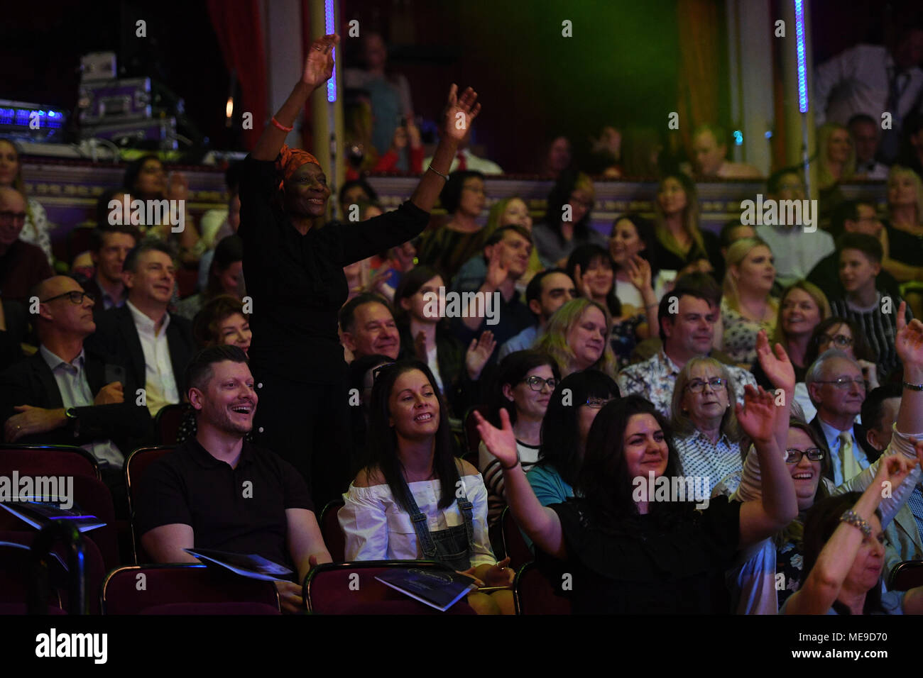The crowd at the Royal Albert Hall in London for a star-studded concert ...