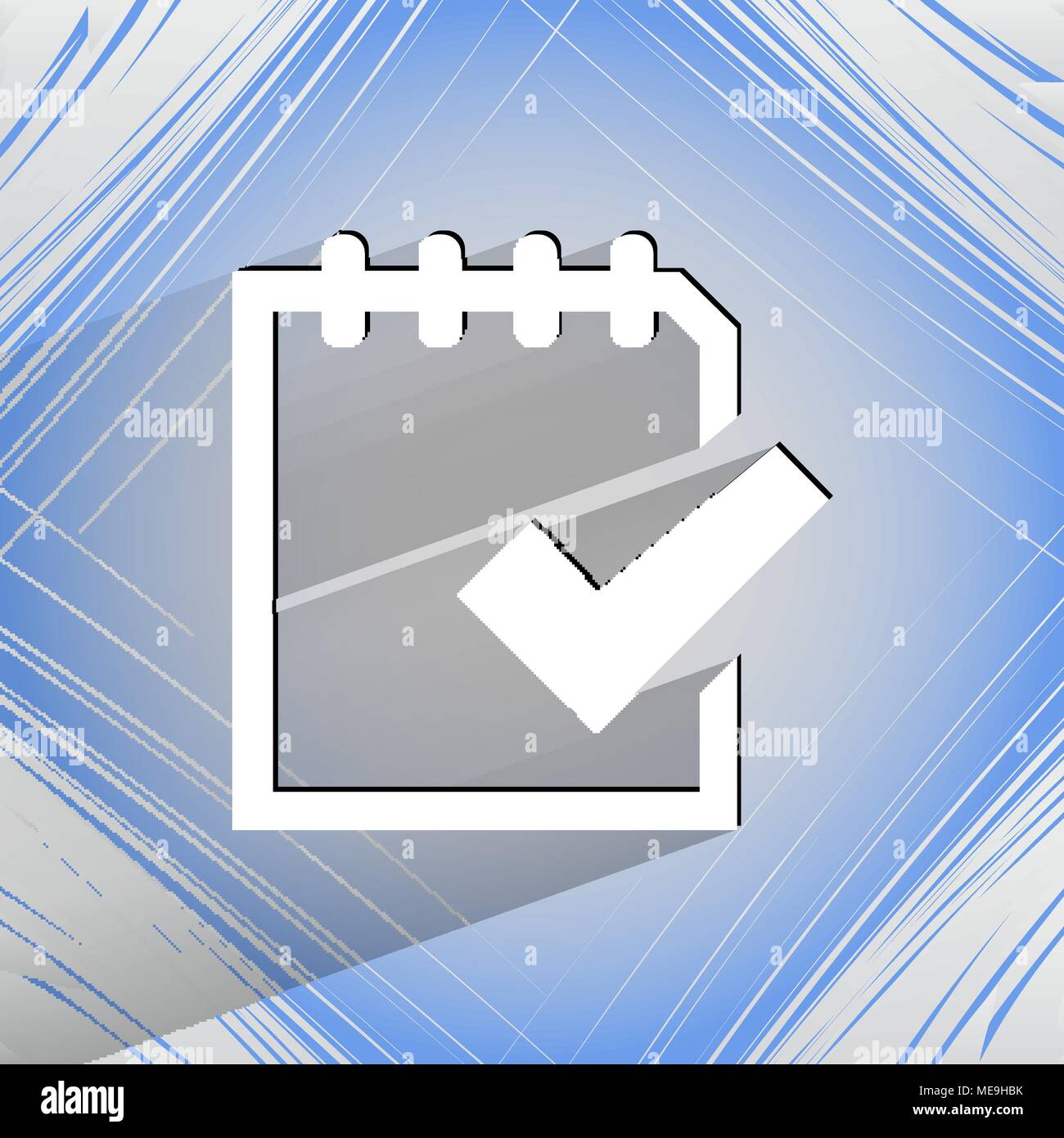 Notepad Documents Notepad paper Documents. Flat modern web design on a flat geometric ...