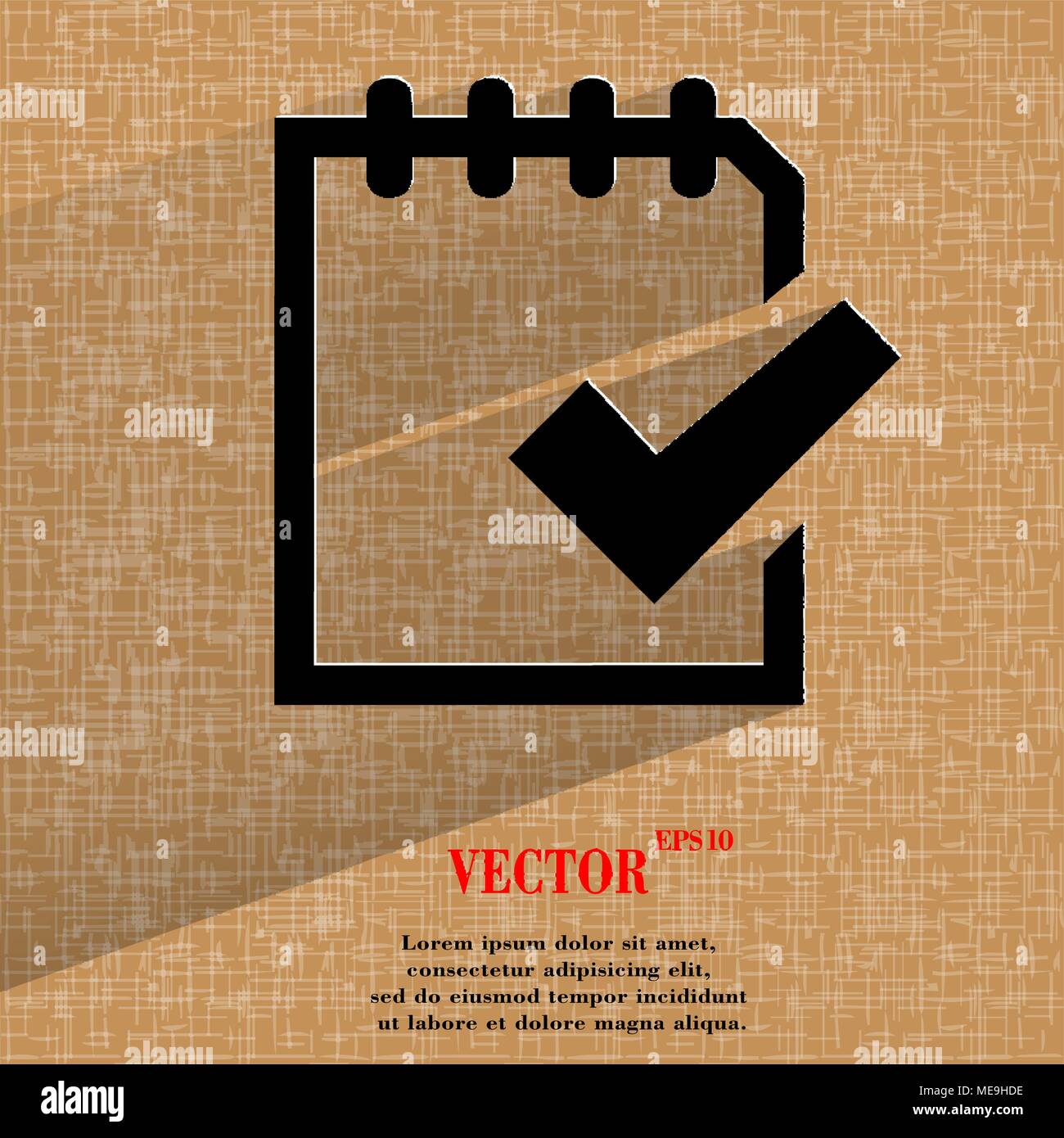 Notepad Documents Words on a page Stock Vector Images - Alamy