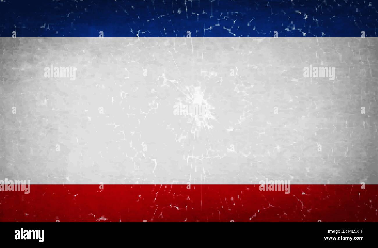 Flags of Crimea with broken glass texture. Vector illustration Stock Vector