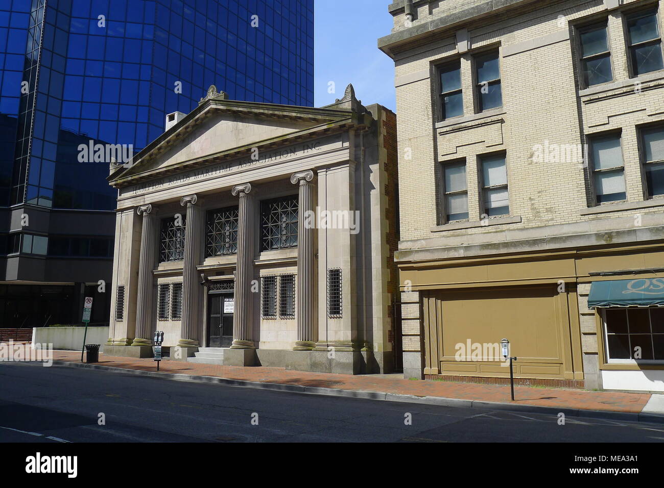 Hampton Roads Maritime Association Building at Norfolk, Virginia Stock
