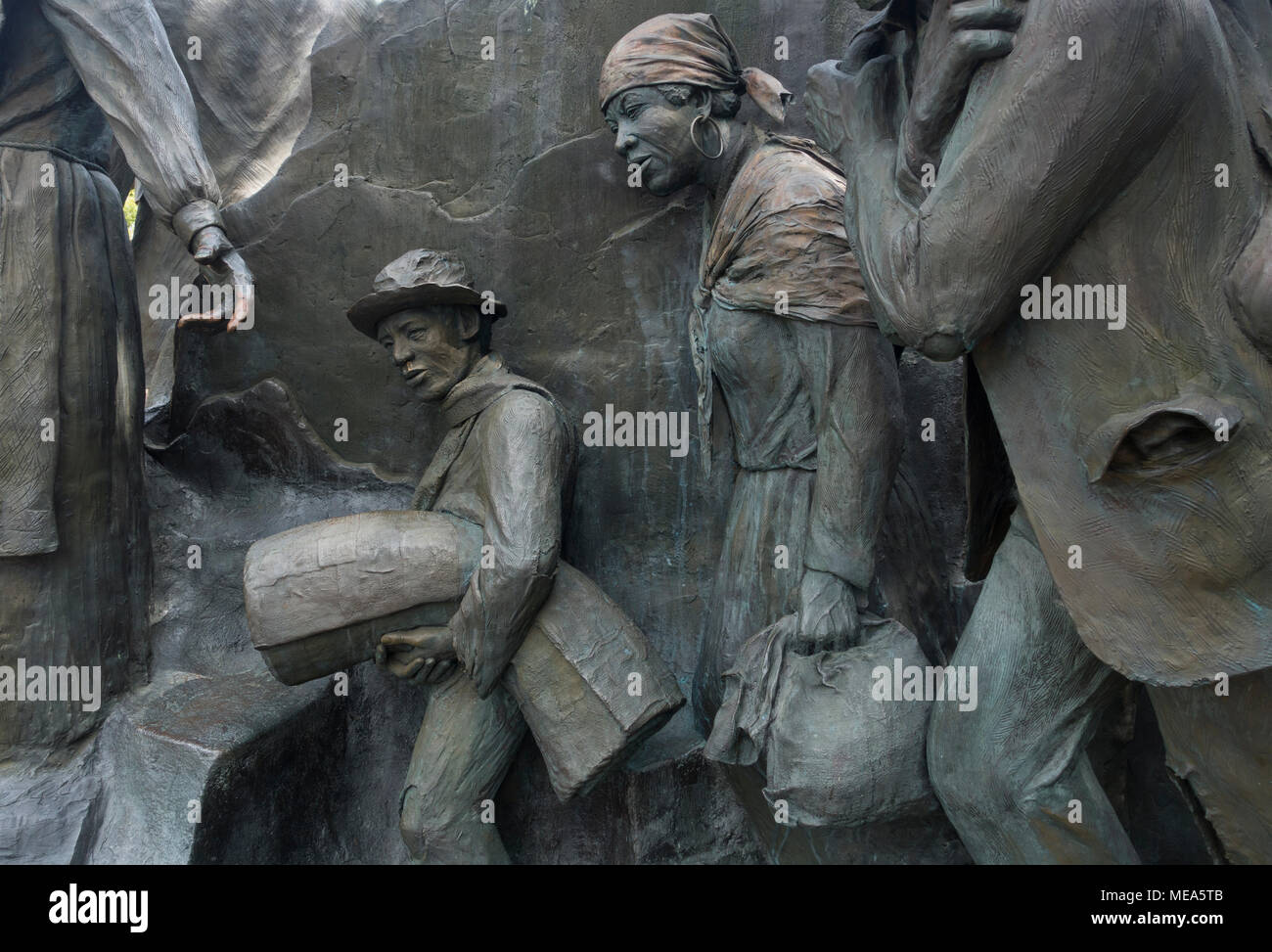 Underground Railroad Sculpture Battle Creek MI Stock Photo Alamy