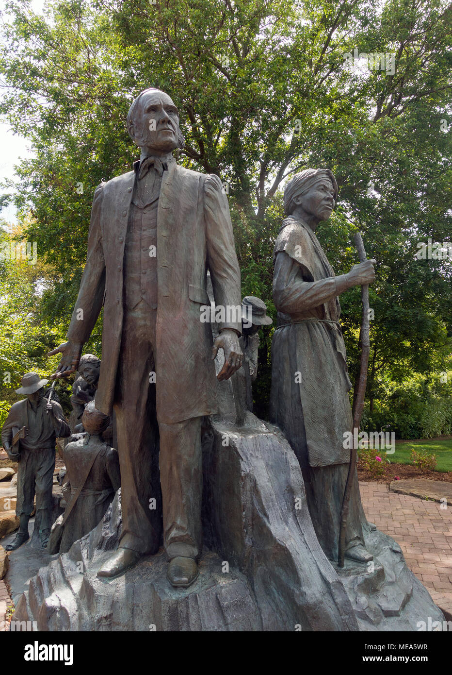 Underground Railroad Sculpture Battle Creek MI Stock Photo Alamy
