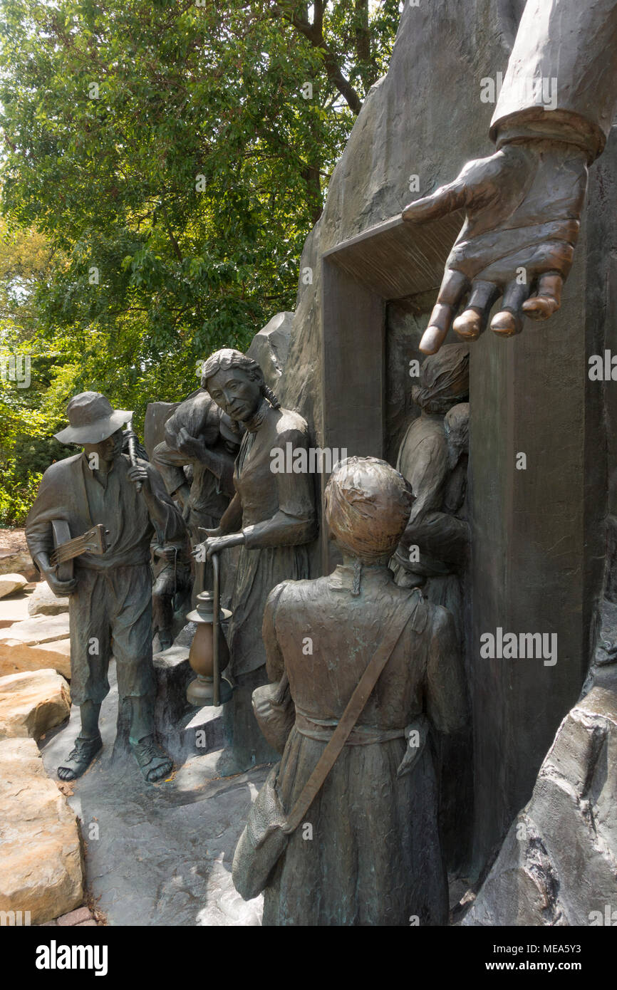Underground Railroad Sculpture Battle Creek MI Stock Photo Alamy