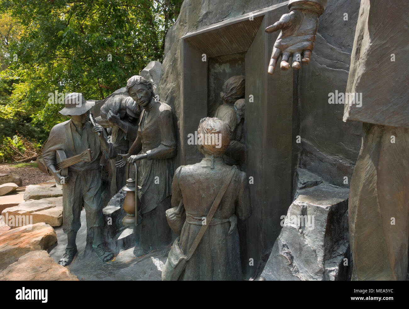 Underground Railroad Sculpture Battle Creek MI Stock Photo Alamy