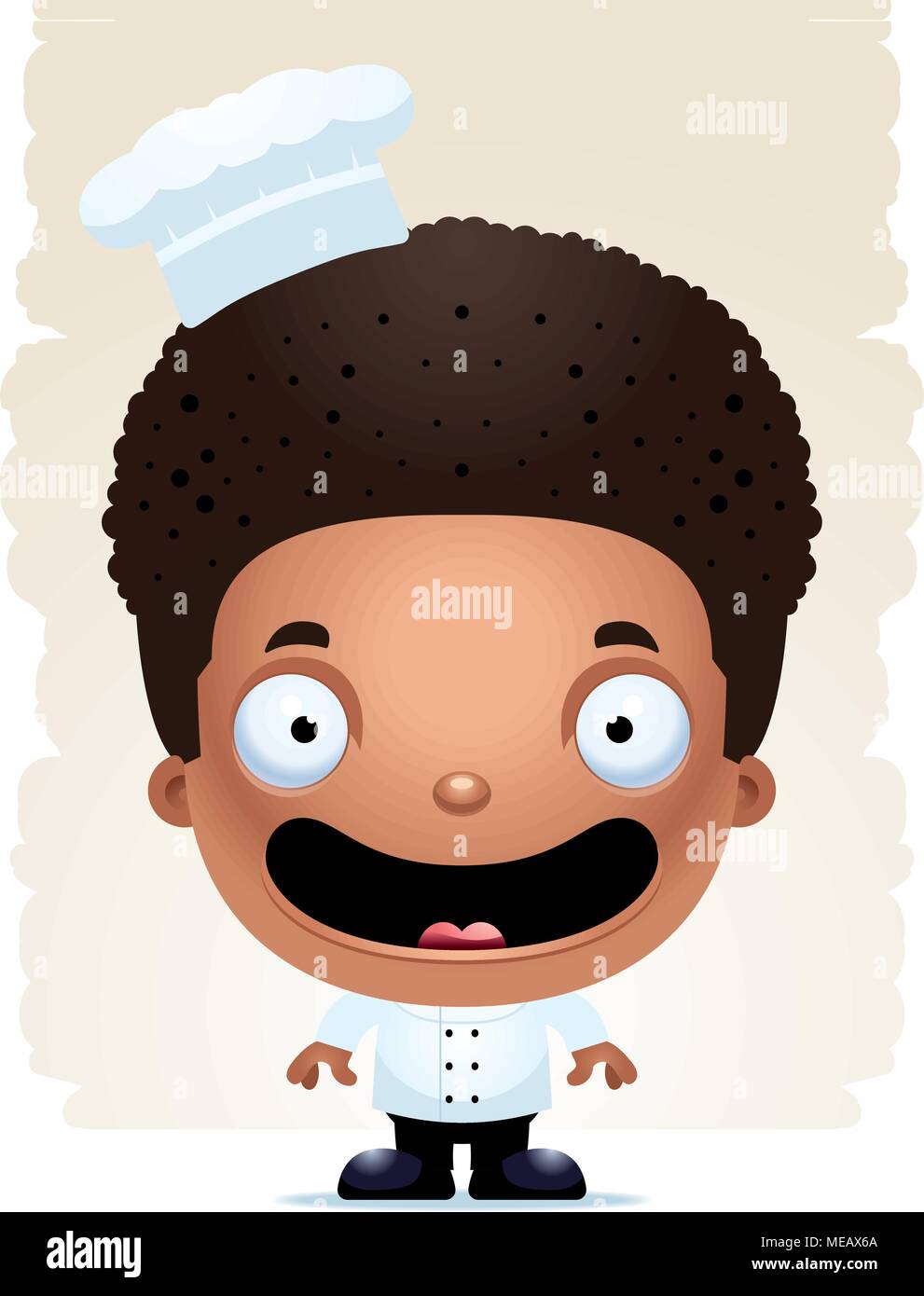 A cartoon illustration of a boy chef smiling Stock Vector Image & Art ...