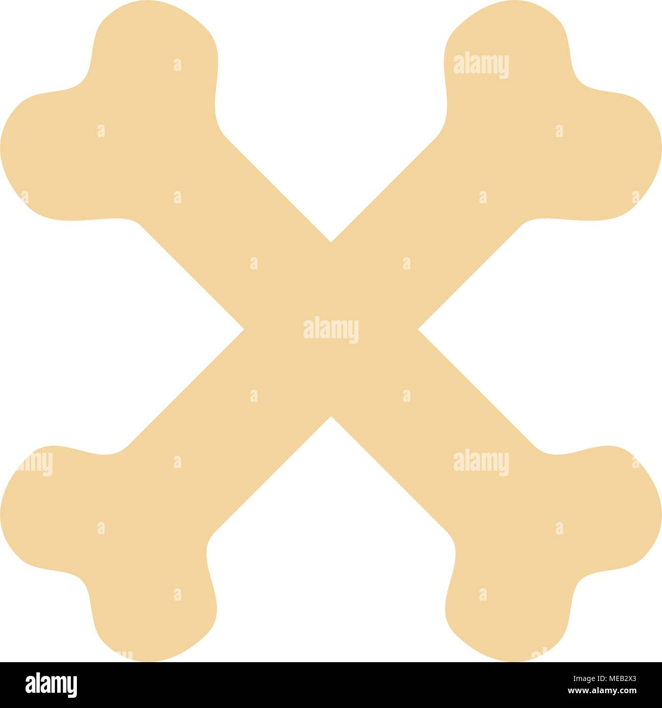 bones crossed toy mascot icon vector illustration design Stock Vector ...