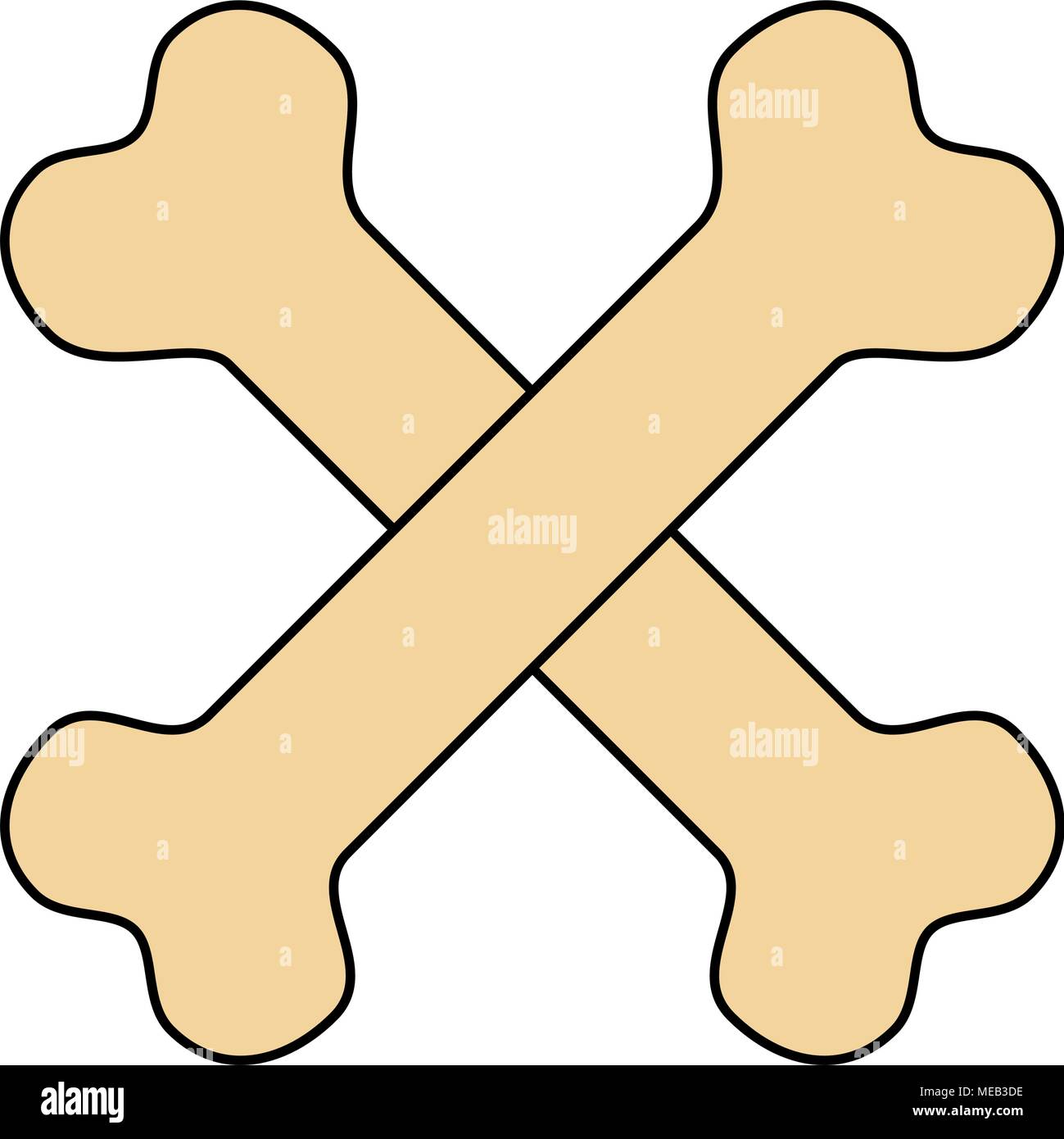 bones crossed toy mascot icon Stock Vector Image & Art - Alamy