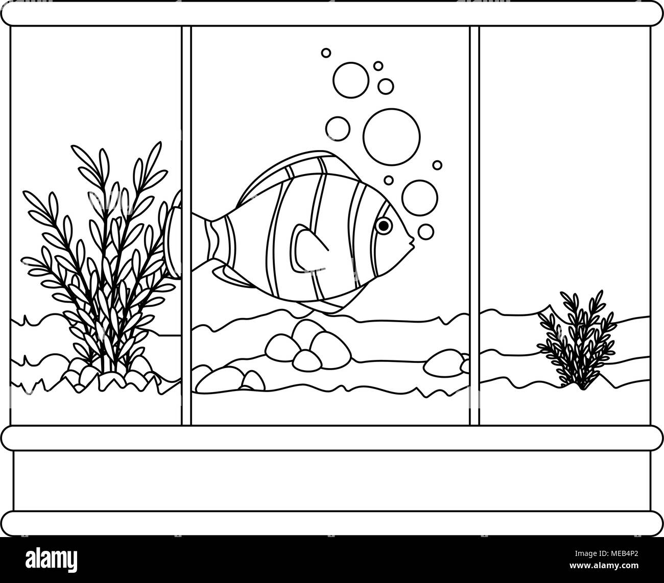 Square water tank glass Stock Vector Images - Alamy