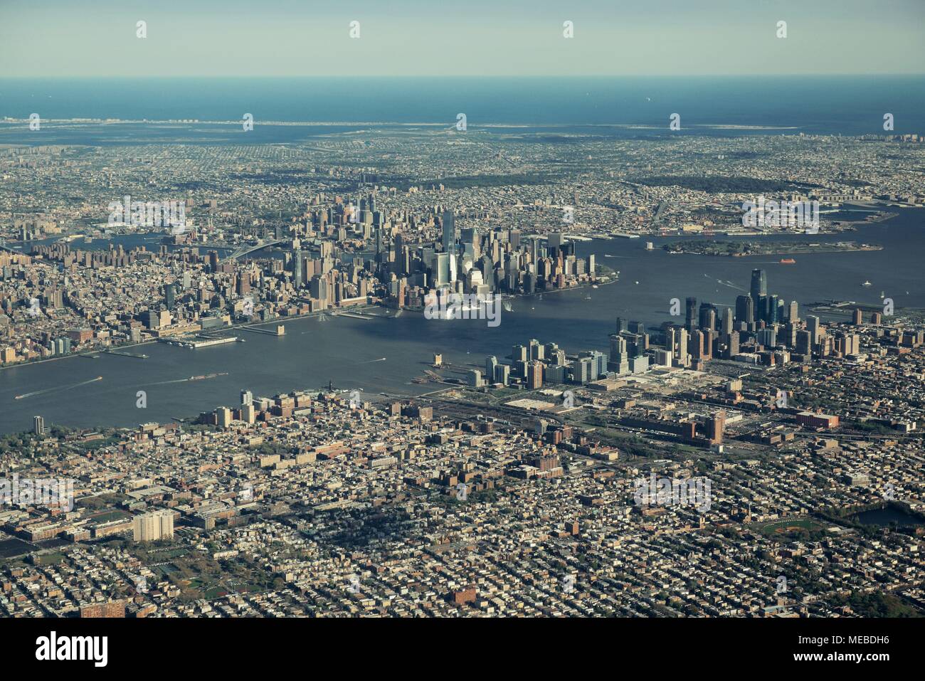 Aerial view of New York City Stock Photo - Alamy