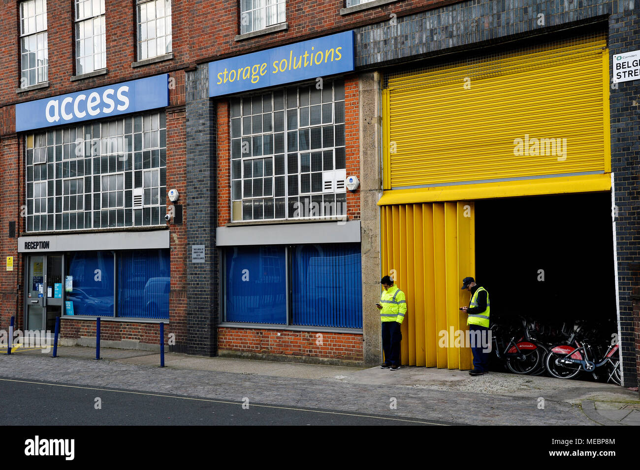 Storage building London England Stock Photo Alamy