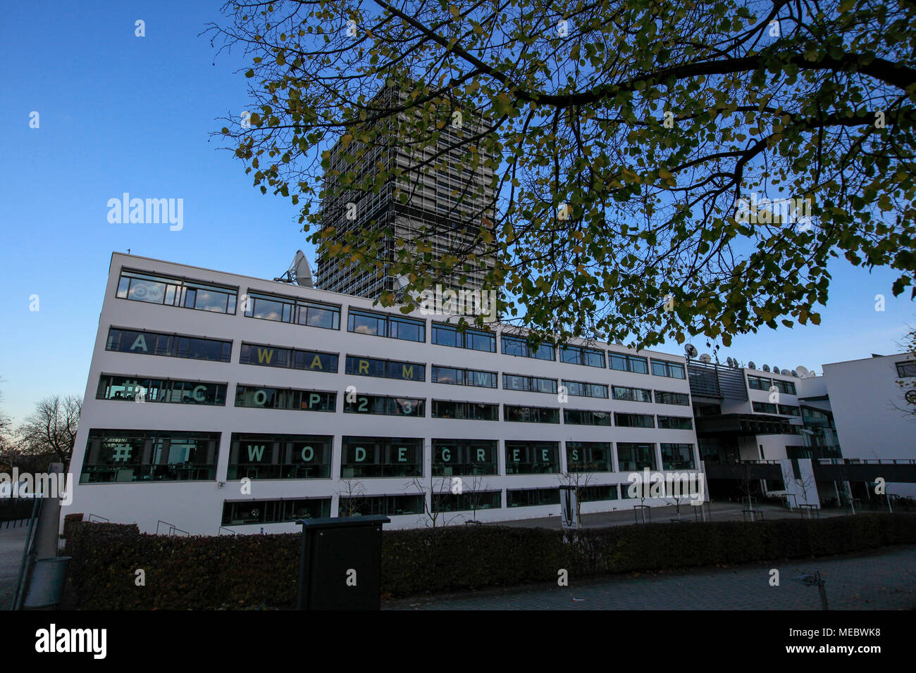 Deutsche Welle headquarters and UN building at Bonn, North Rhine Westphalia, Germany. Stock Photo