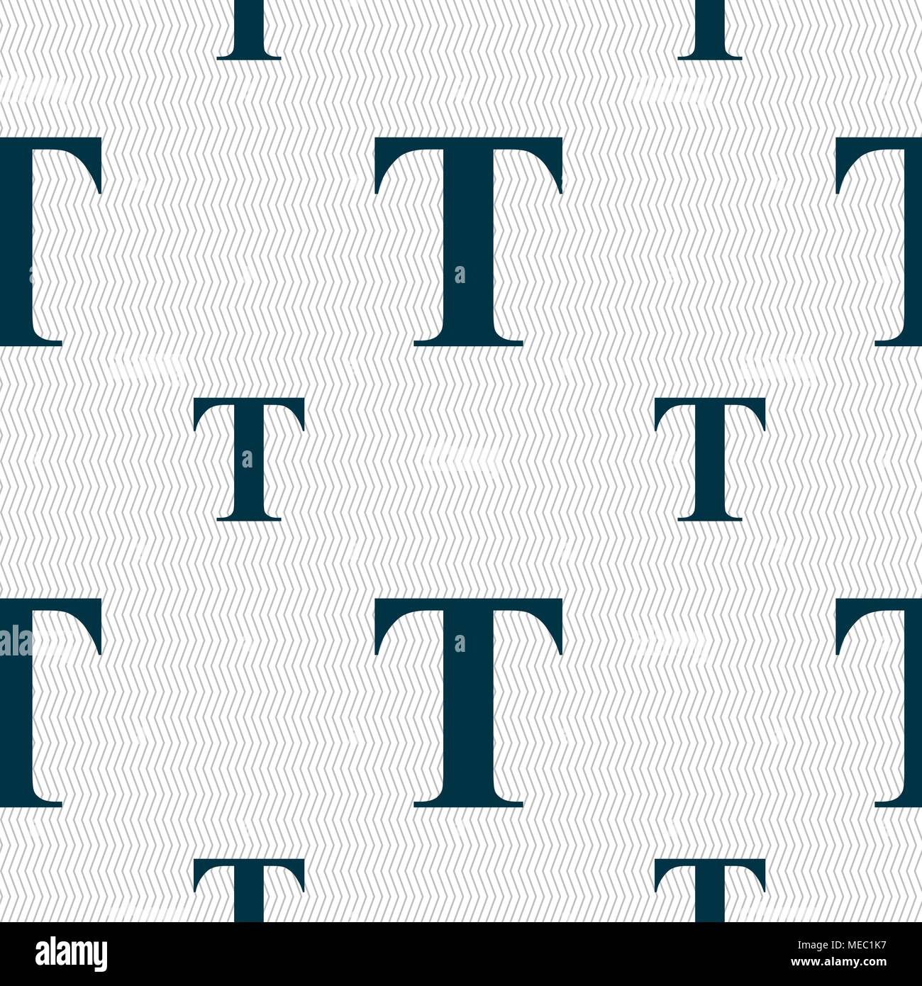 Text edit icon sign. Seamless pattern with geometric texture. Vector illustration Stock Vector