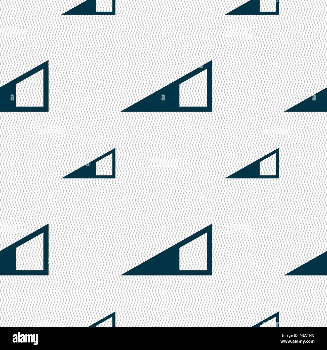 speaker Volume icon sign. Seamless pattern with geometric texture ...