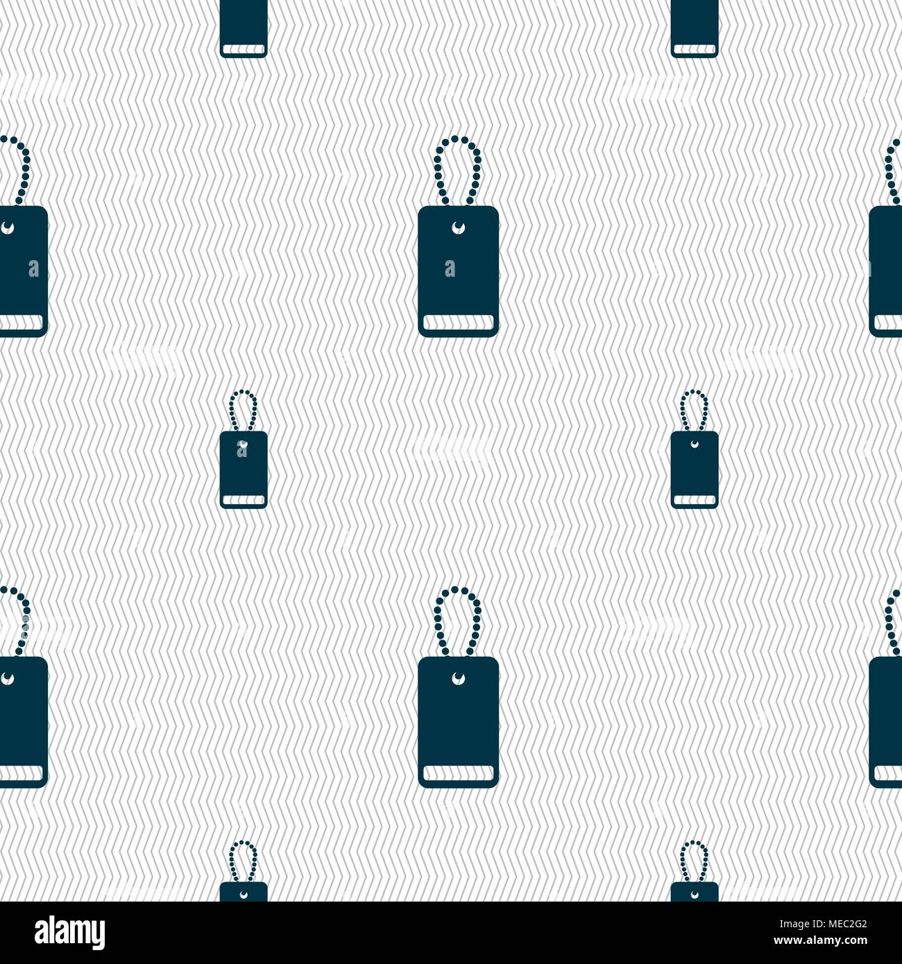 army chains icon sign. Seamless pattern with geometric texture. Vector illustration Stock Vector