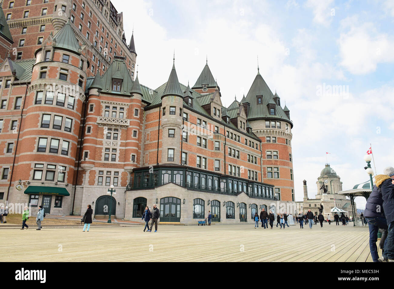 Fairmont le Château Frontenac in the heart of Old Quebec City Stock ...
