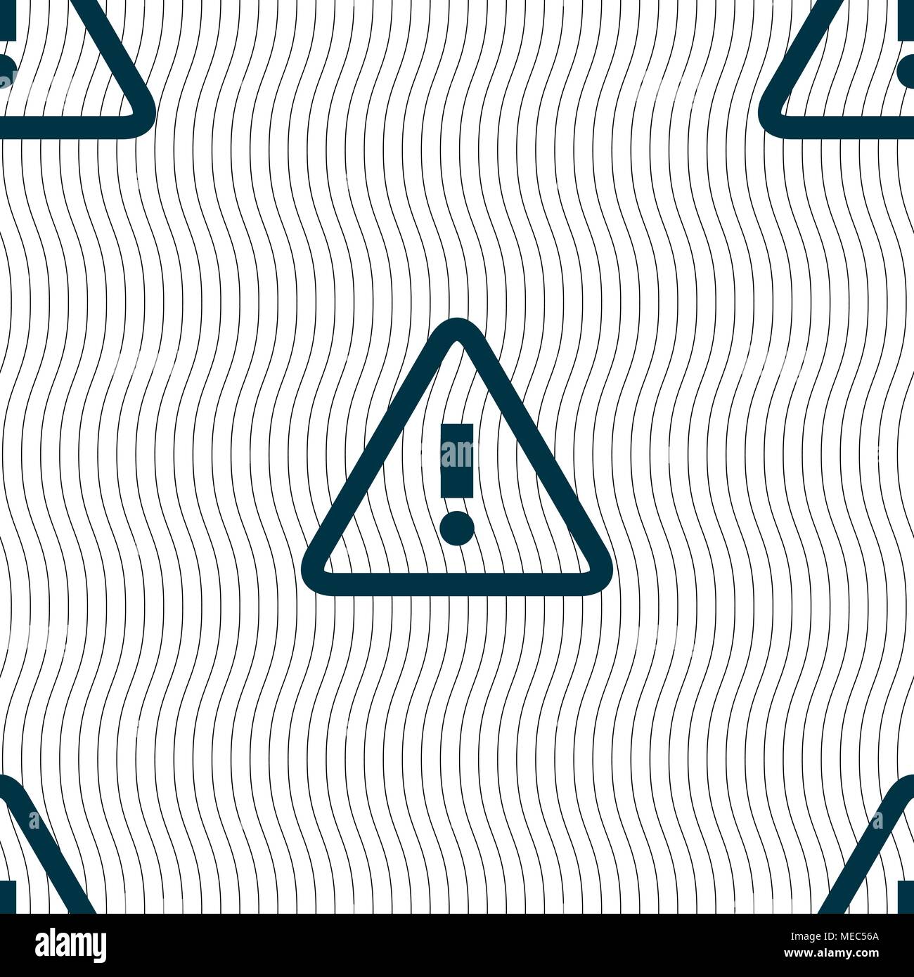 Attention caution sign icon. Exclamation mark. Hazard warning symbol ...