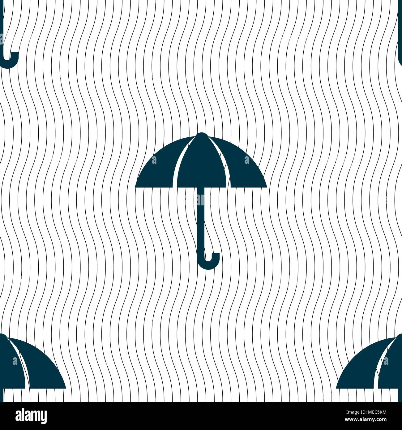Umbrella sign icon. Rain protection symbol. Seamless pattern with ...