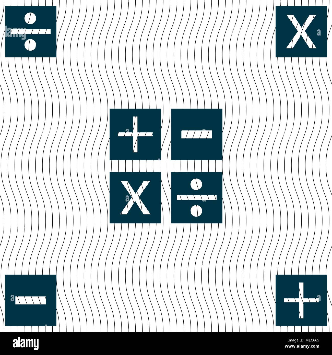 Multiplication, division, plus, minus icon Math symbol Mathematics ...