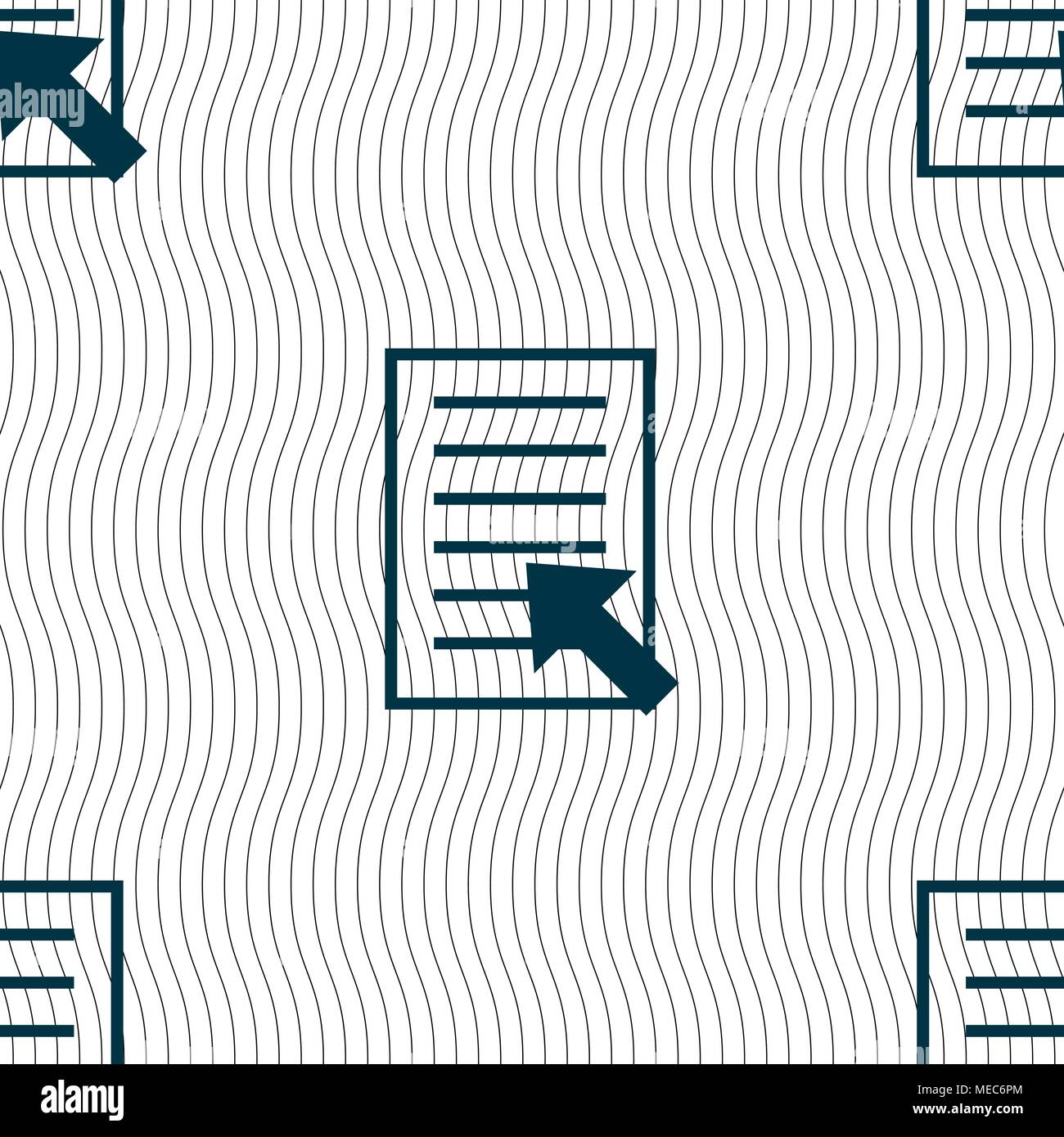 Text file sign icon. File document symbol. Seamless pattern with ...