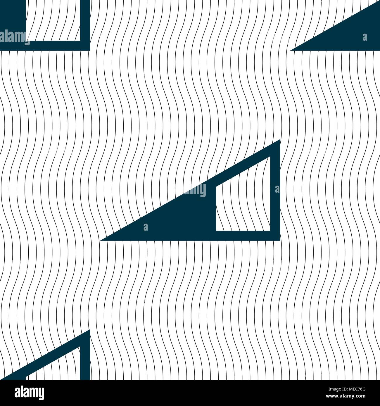 speaker Volume icon sign. Seamless pattern with geometric texture. Vector illustration Stock Vector
