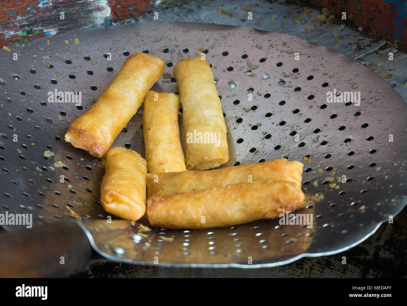 fried lumpia traditional food from semarang indonesia Stock Photo