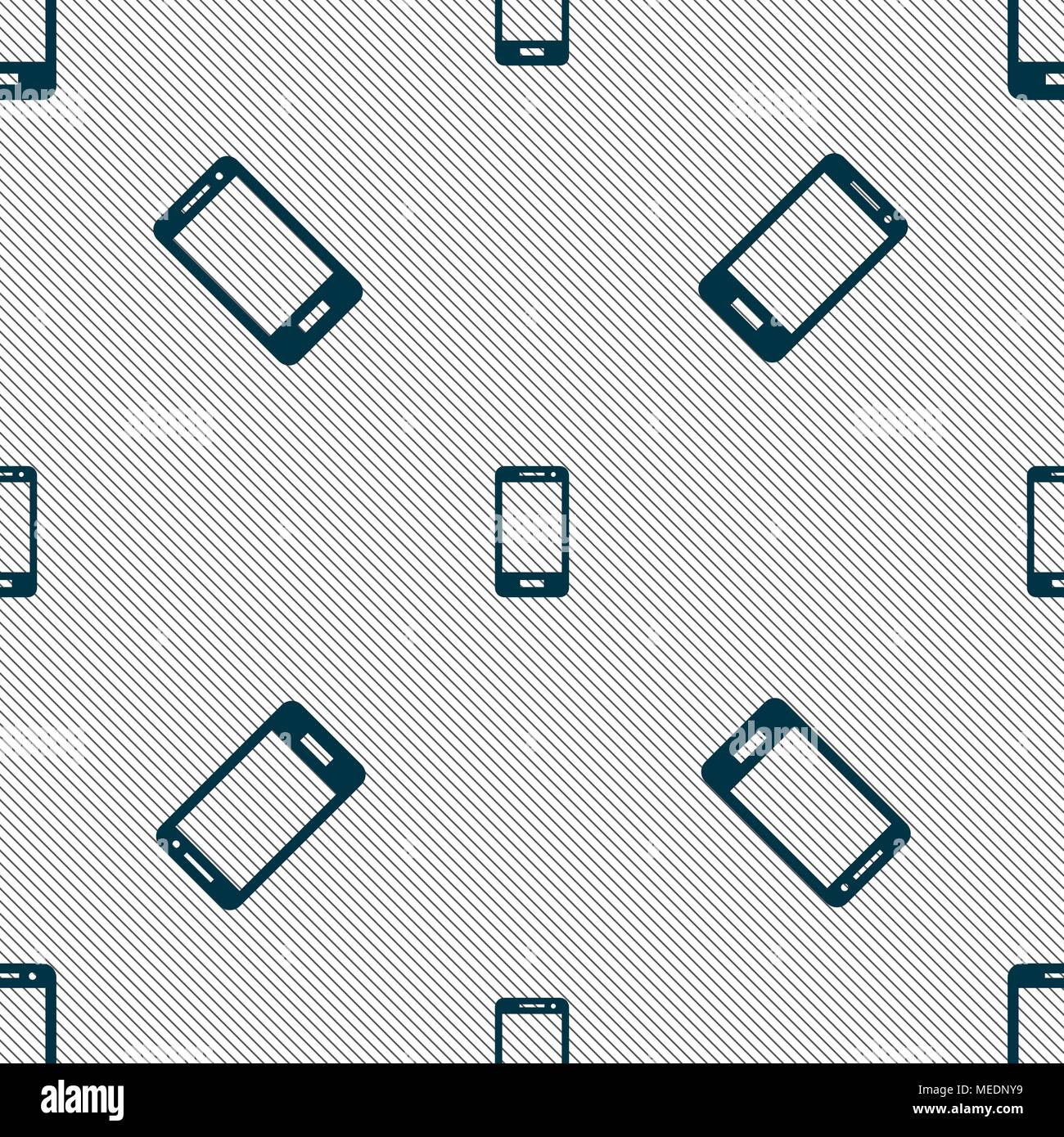 Smartphone sign icon. Support symbol. Call center. Seamless pattern ...