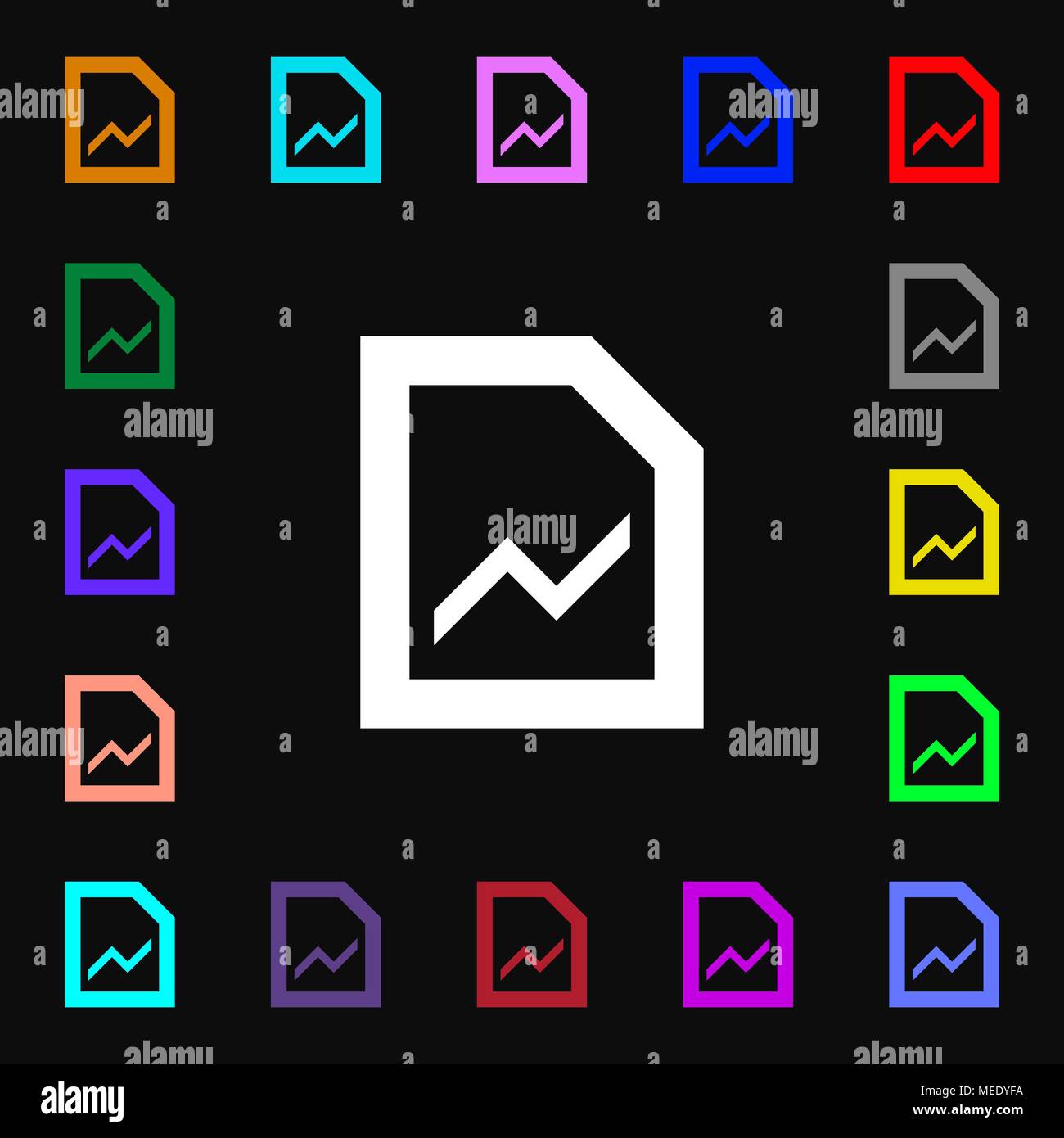Growth and development concept. graph of Rate icon sign. Lots of ...