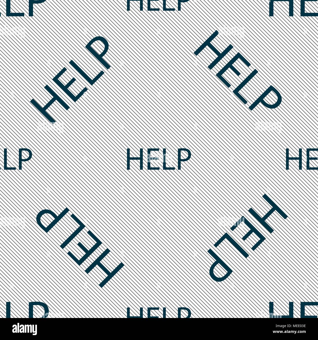Help point sign icon. Question symbol. Seamless pattern with geometric ...