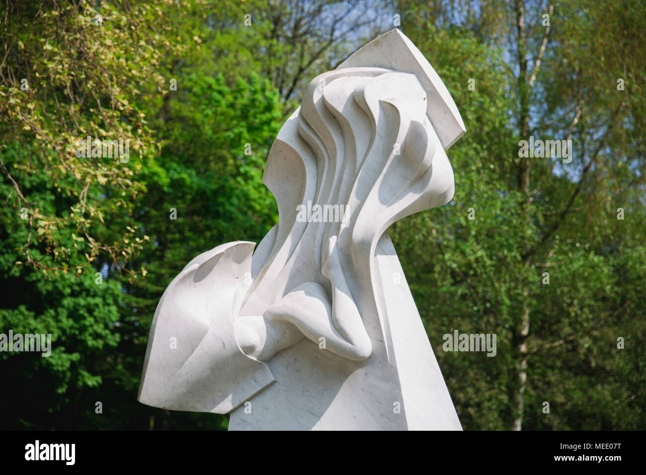 Brussels/Belgium - April 21st 2018: Fountain of Love (La Fontaine d'Amour) by Mon De Rijck Stock Photo