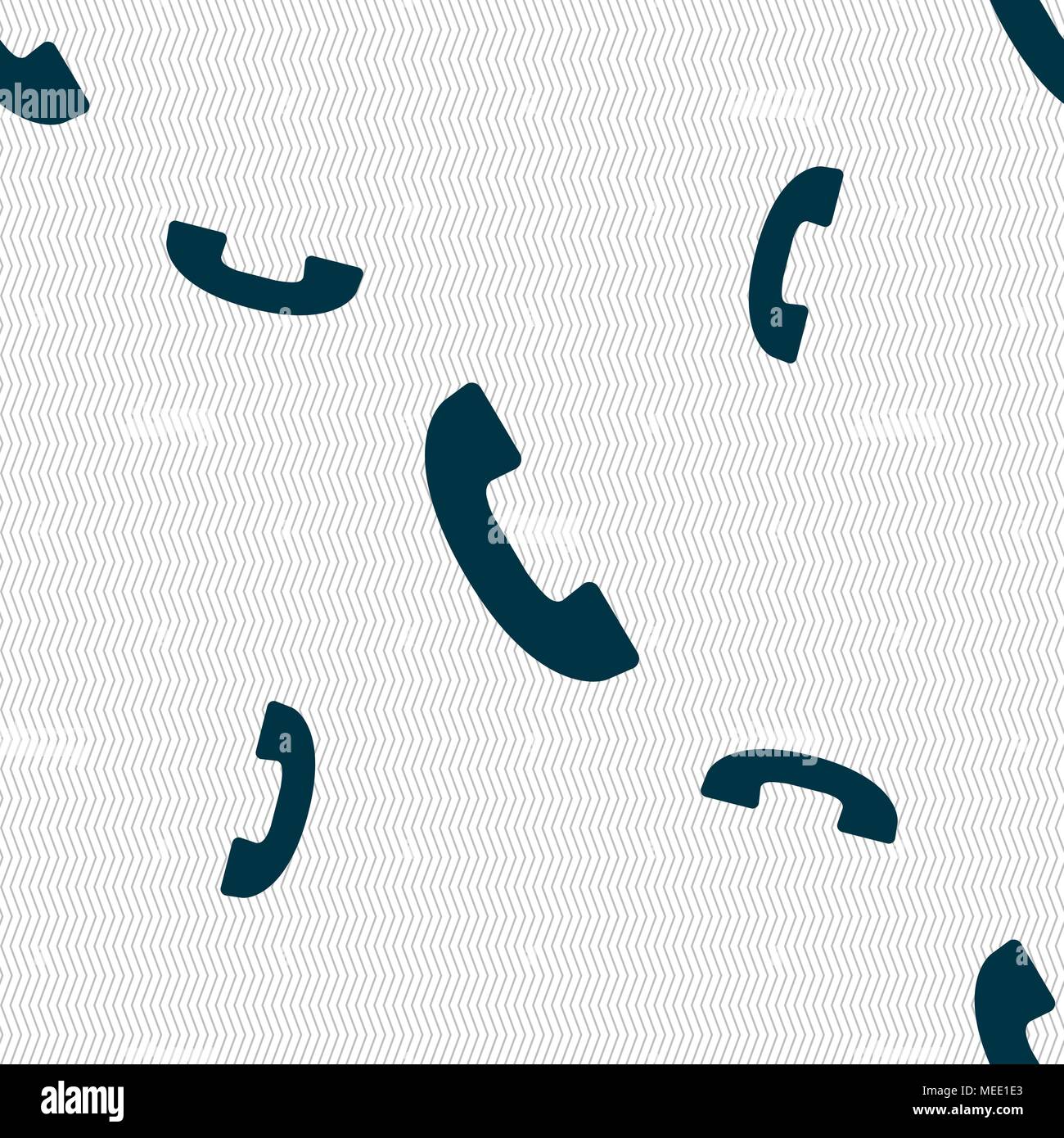 Phone sign icon. Support symbol. Call center. Seamless pattern with ...